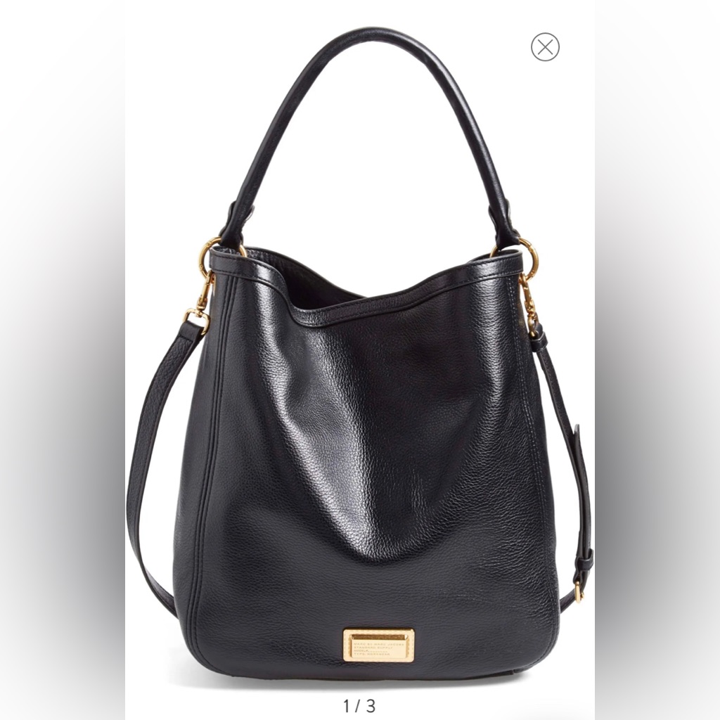 Marc By Marc Jacobs 'Take Your Marc' Hobo Black Leather Bag